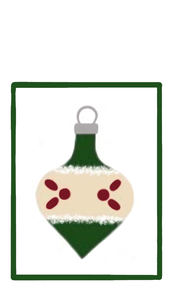 Vintage Ornament gift tag