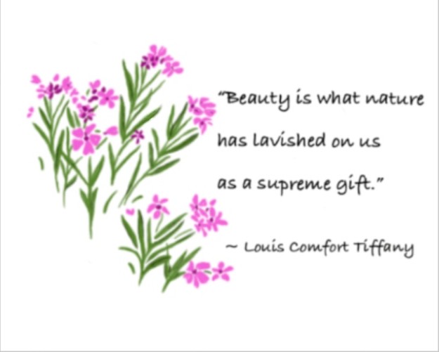 Pink Flowers everyday card